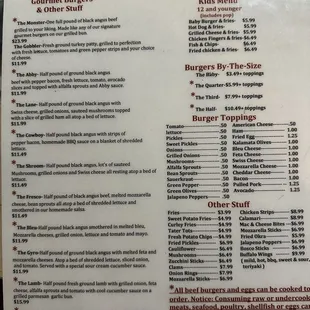 Menu part 1