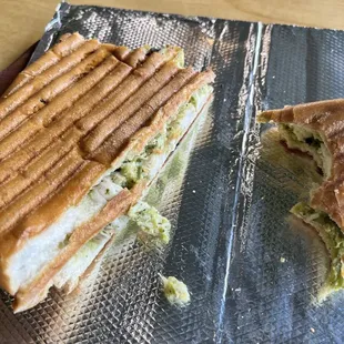 Chicken pesto panini