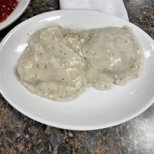 Biscuit and gravy ! Delicious