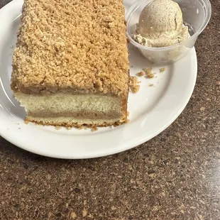 Coffee cake and coffee