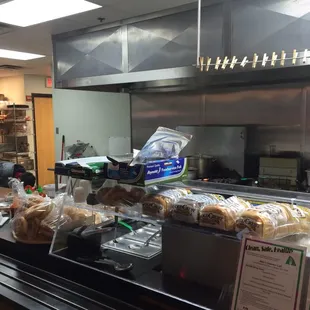 a view of the counter area