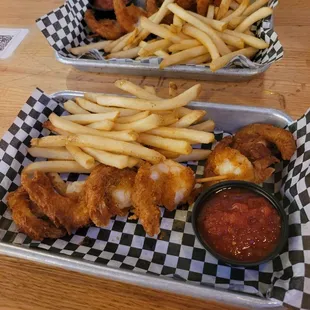 Shrimp plate - split - very good.