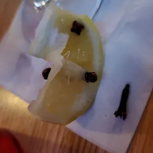 Lemon and Cloves for the Hot Whiskey