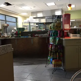 the inside of the restaurant