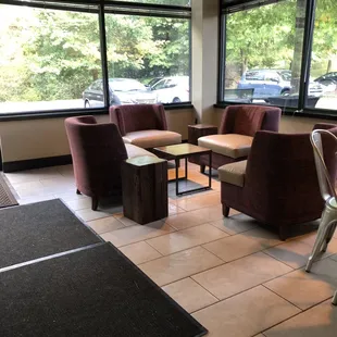the seating area