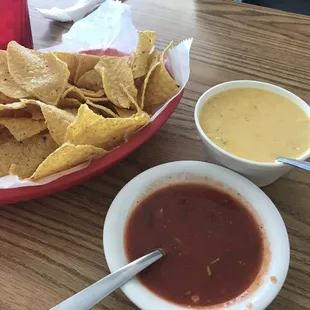 Chips, Salsa and Queso