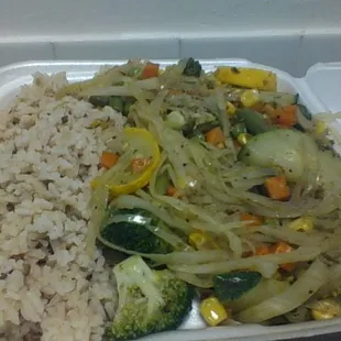 Rice N Peas and Jerk Veggies