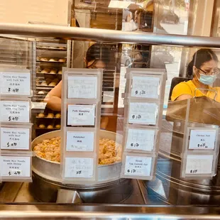 Window displaying other menu items.