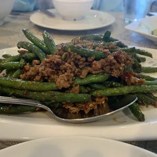 Sauteed Green Bean with Minced Pork