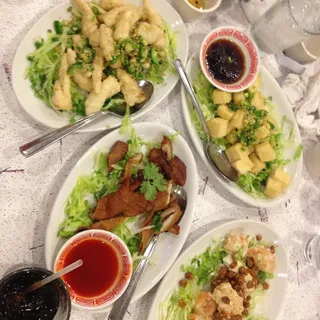 Prawns with Walnuts in Mayonnaise Sauce