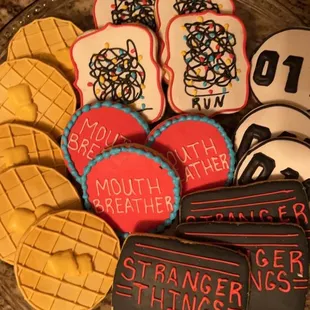 Stranger things themed Cookies