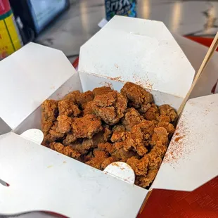 popcorn chicken $6.50
