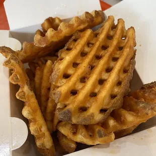 Waffle fries