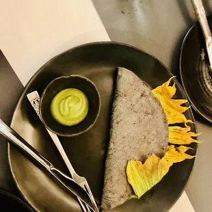 a plate of food on a table