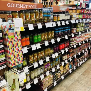 a gourmet food section