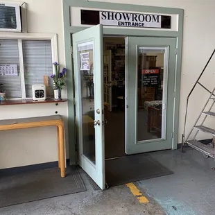 Entrance to Showroom