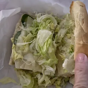 9. Veggie Sandwich..... AWFUL