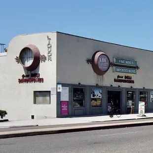 the exterior of the building