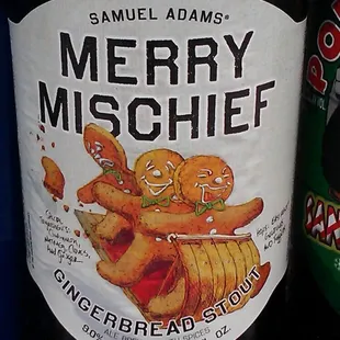 a bottle of merry mischief gingerbread stout