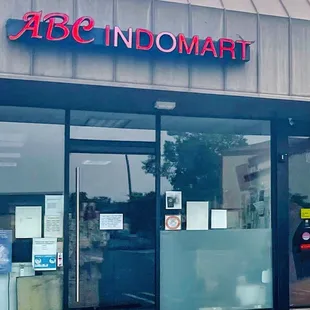 the front of the store