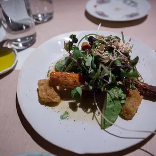 Roast Carrot and Avocado Salad