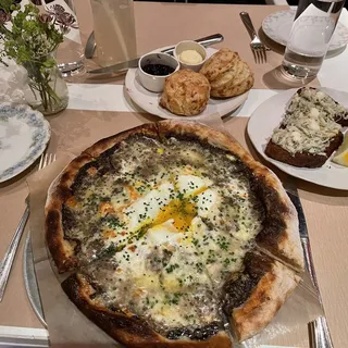 Black Truffle, Fontina, and Farm Egg Pizza