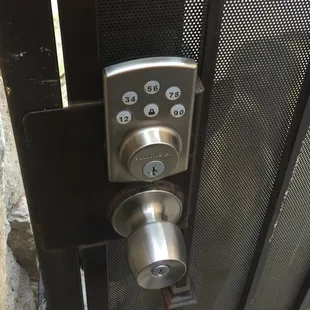 View of gate installation