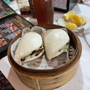 Roasted Pork Bun, these were soft and very flavorful. The plate was well balanced.