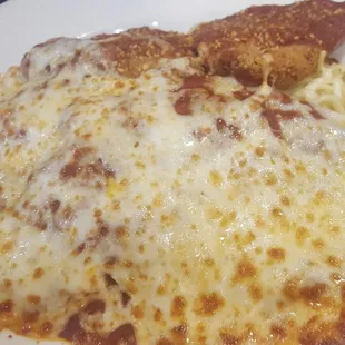 Chicken parm tasted like canned spaghetti.
