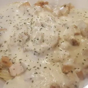 Chicken Alfredo. Did not enjoy.