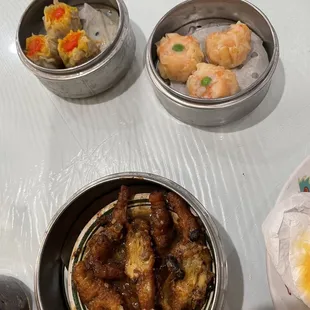 Chicken feet, pork and Shrimp Shumai