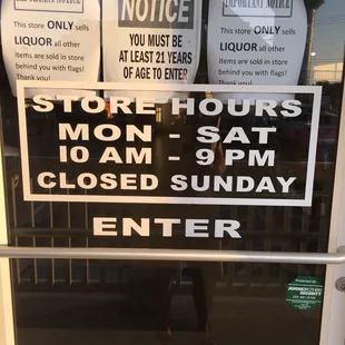 Store hours