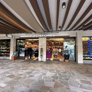 the entrance to the store