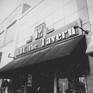 the front of the restaurant