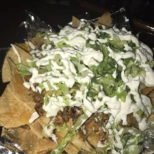Jerk chicken nachos