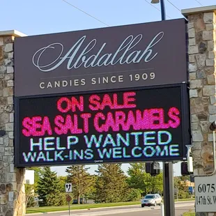 a sign for sale