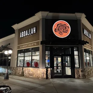 Store sign walking in