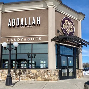 the front of the store