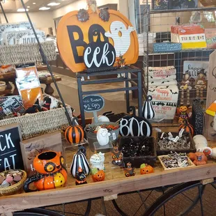 a display of candy
