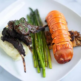 Jerk Lobster &amp; Lamb Combo Plate