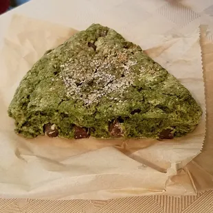 matcha chocolate chip scone