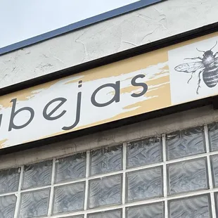 Restaurant sign - Abejas is Spanish for bee