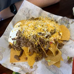 Steak nachos