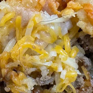 Hair in the enchilada.