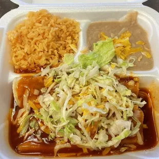 #3 Enchilada platter