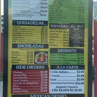 Menu August 2024