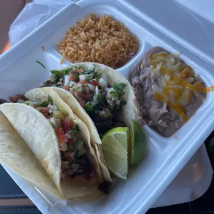 Carne Asada Taco Meal