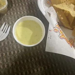 Watery queso
