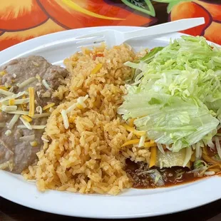 #3 - Enchilada plate.