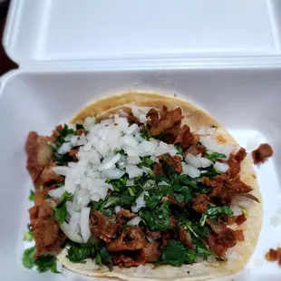 Tripe taco